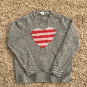 Pre-owned Crewcuts Heart Sweater Size 10